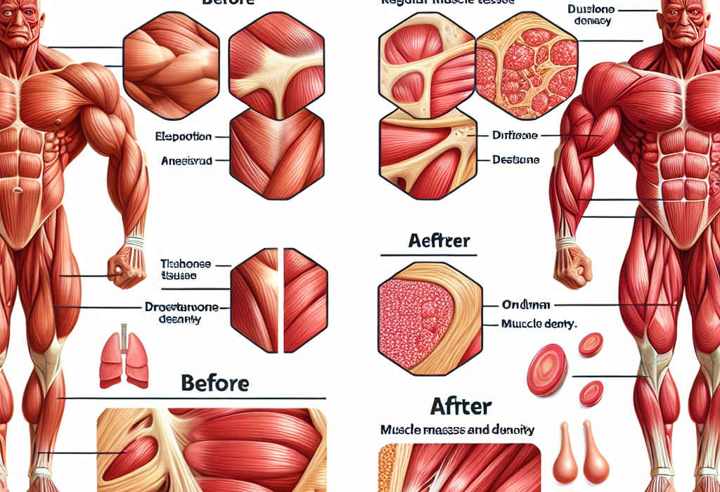 Comment la densité musculaire évolue-t-elle avec la Drostanolone