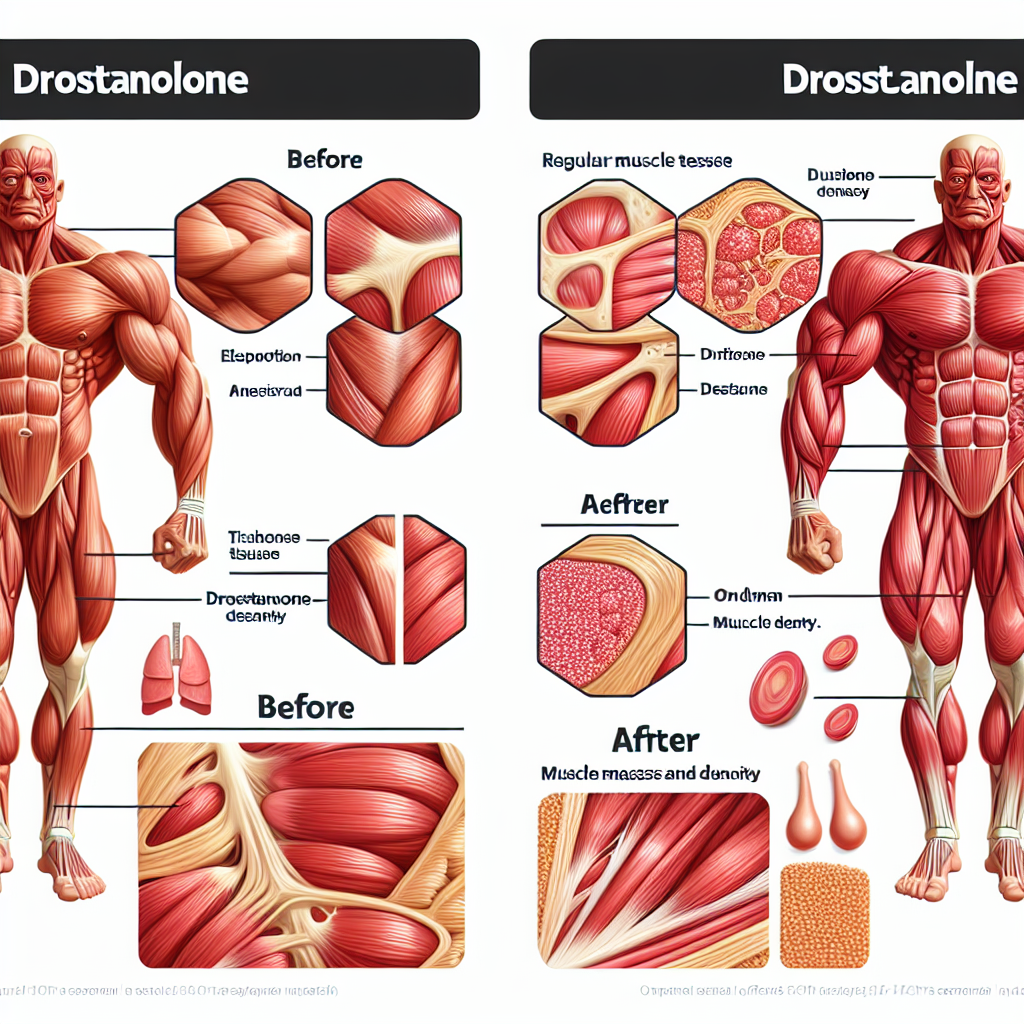 Comment la densité musculaire évolue-t-elle avec la Drostanolone