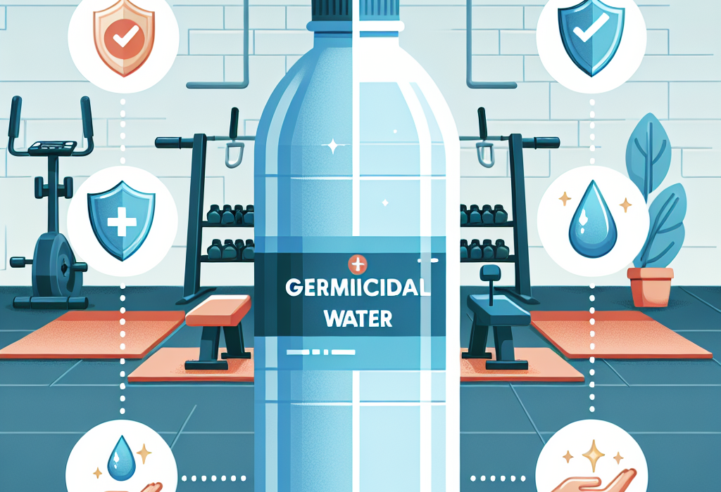 Eau germicide pour une utilisation quotidienne dans la salle de sport : Avantages et inconvénients