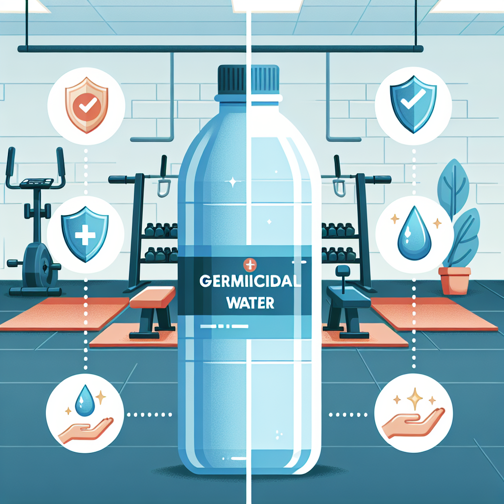 Eau germicide pour une utilisation quotidienne dans la salle de sport : Avantages et inconvénients