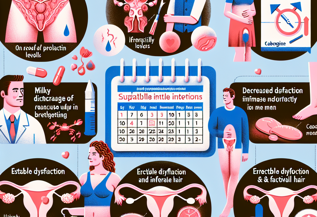 Symptômes d'une prolactine élevée et quand ajouter de la Cabergoline