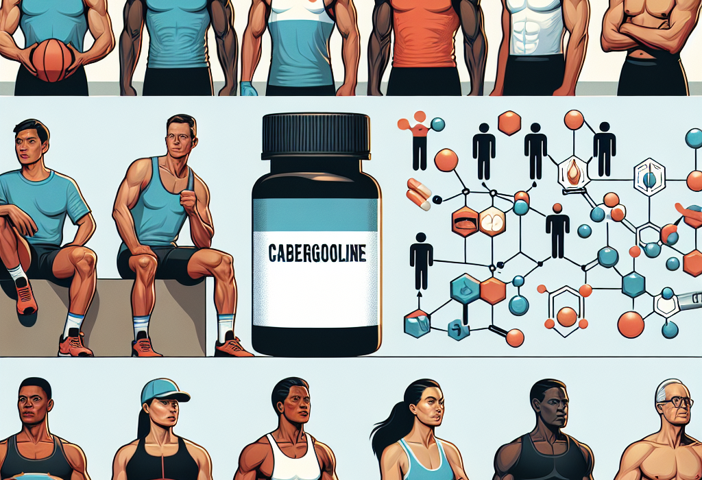 Utilisation de la cabergoline dans le traitement de l'hyperprolactinémie chez les athlètes ayant des problèmes d'hyperprolactinémie et de gynécomastie.