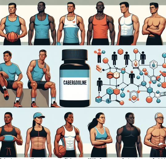 Utilisation de la cabergoline dans le traitement de l'hyperprolactinémie chez les athlètes ayant des problèmes d'hyperprolactinémie et de gynécomastie.