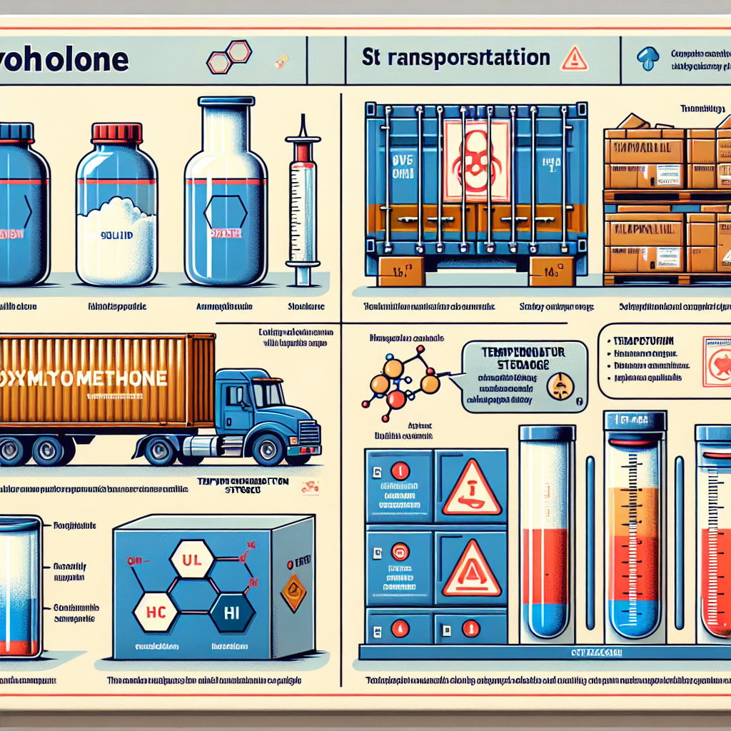 Caractéristiques de stockage et de transport de l'oxymétholone