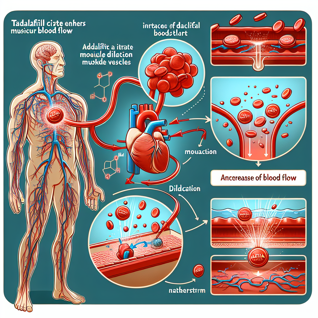 Comment le tadalafil citrate (Cialis générique) améliore le flux sanguin musculaire