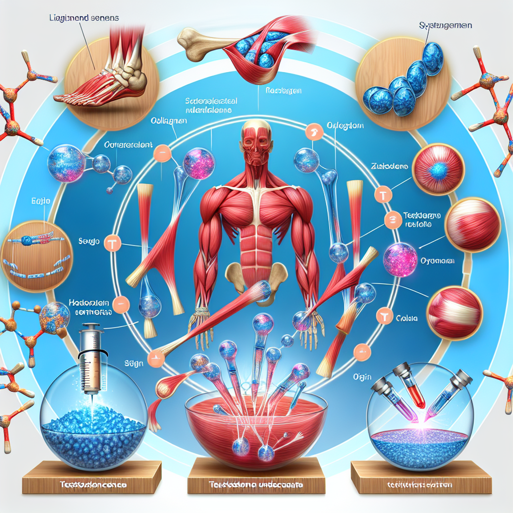 Effet de l'undécanoate de testostérone sur la synthèse du collagène dans les ligaments et les tendons
